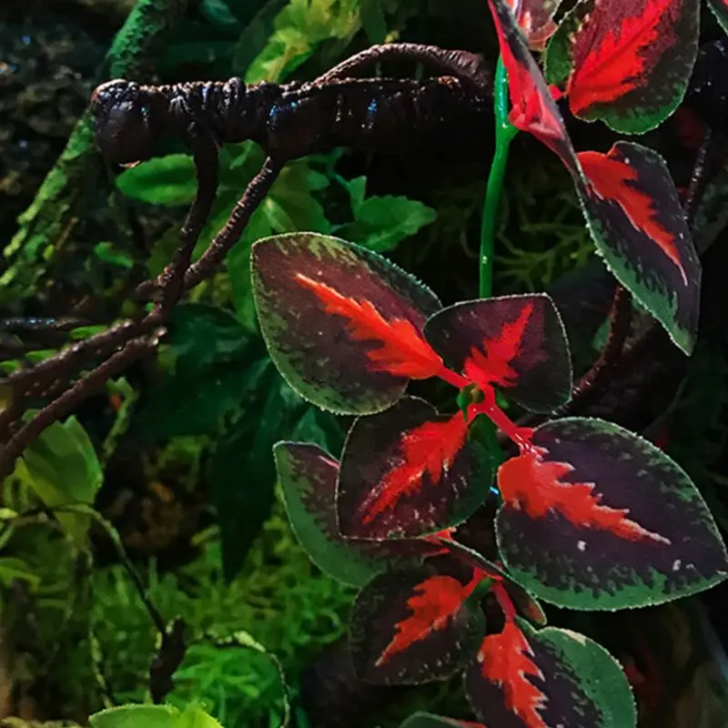 Имитация аквариума ротанговая подвесная рептилия искусственная вода трава