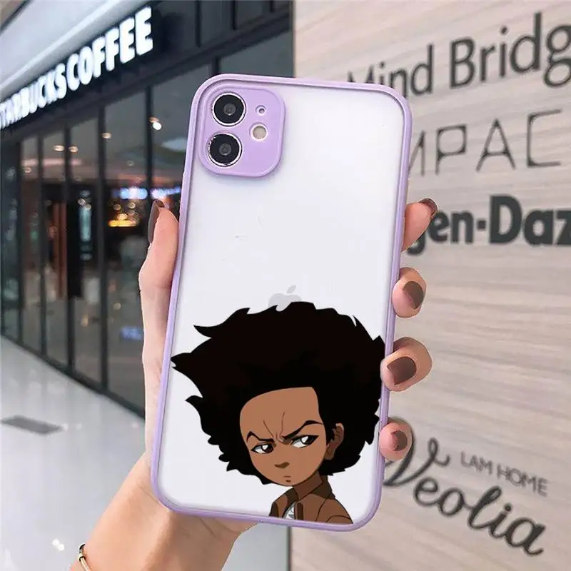 

The Boondocks art design luxury Phone Cases coque matte transparent For iphone 7 8 11 12 plus mini x xs xr pro max cover