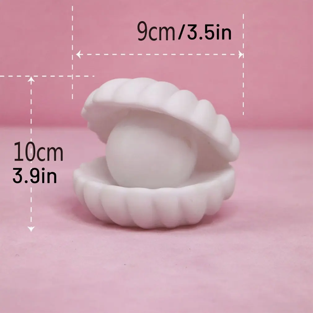

Ceramic Shell Pearl Night Light Streamer Mermaid Fairy Shell Night Lamp For Bedside Home Decoration Christmas Gift