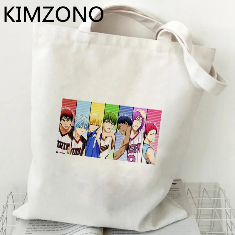 

Kuroko No Basket shopping bag eco canvas bolso reusable bag sac cabas reciclaje jute reusable grab
