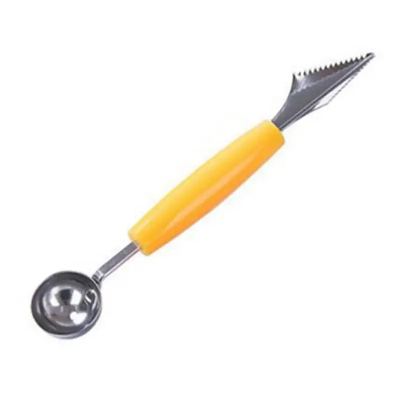 

Kitchen gadgets 2-inch stainless steel double ended melon ball spoon fruit spoon Ice Cream baking plate cooking vegetables