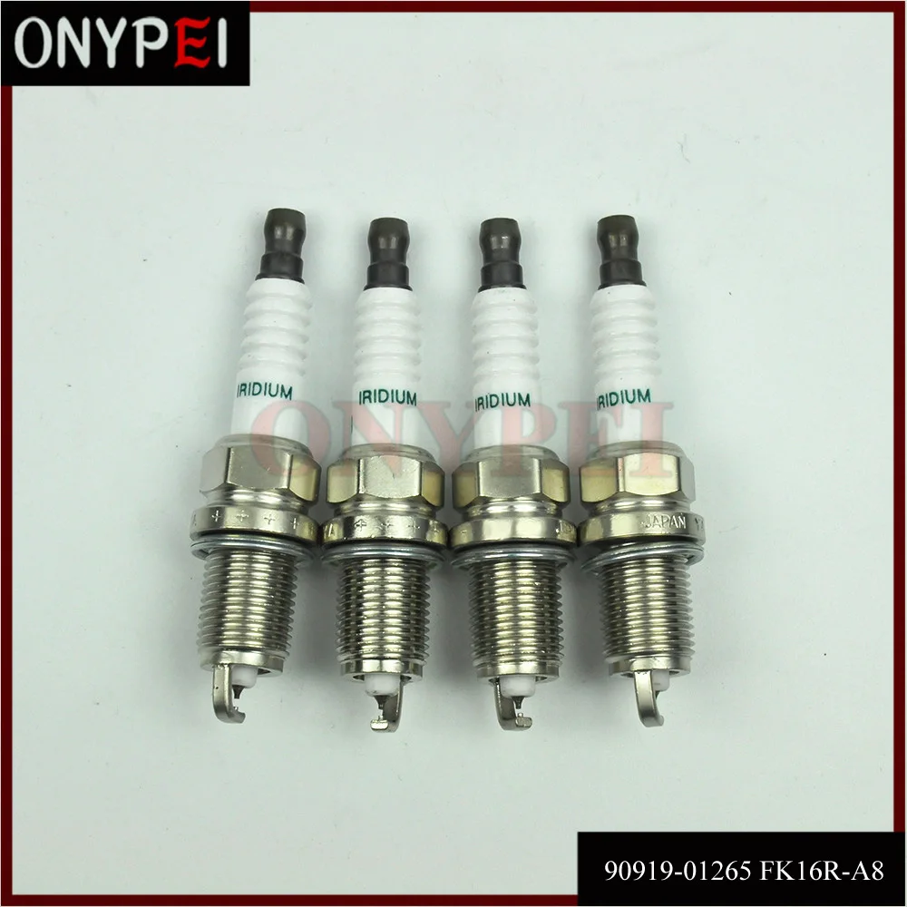 4 шт. 90919 01265 FK16R A8 3485 двойной иридиевая Свеча зажигания для Toyota Prius C 1.5L от 12 до 19 лет