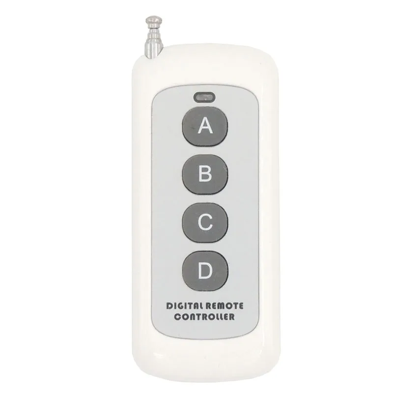 

433MHz Universal Lange range Remote Control DC 12V 10Amp 1CH 4 gangs rf Relay Receiver and Transmitter for gate door opener