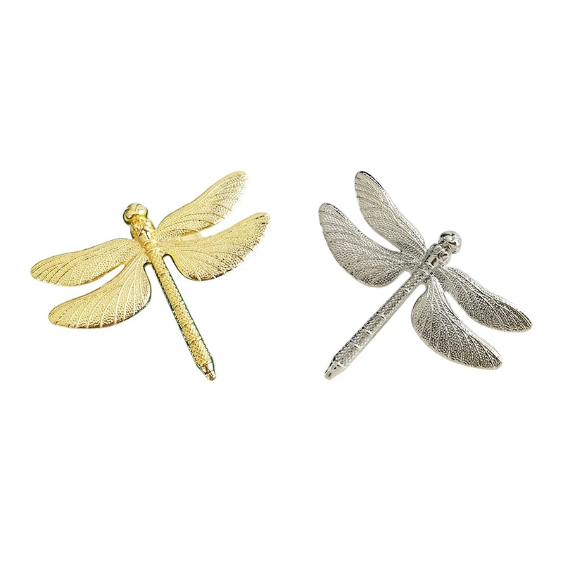

6PCS Dragonfly Napkin Ring DIY Hotel Wedding Banquet Table Display Metal Napkin Buckle Christmas Decoration