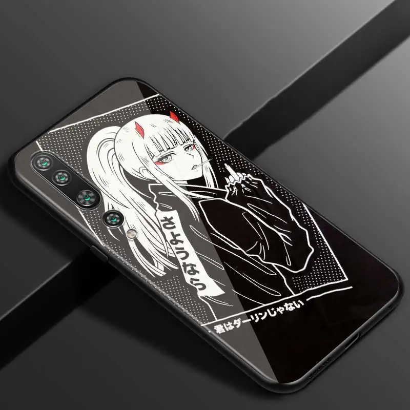 

Darling In The FranXX Anime For Xiaomi Mi Note 10 Ultra 5G 9 SE 8 A3 A2 6X Poco M2 Pro Play F1 Lite 5G Bright Black Phone Case