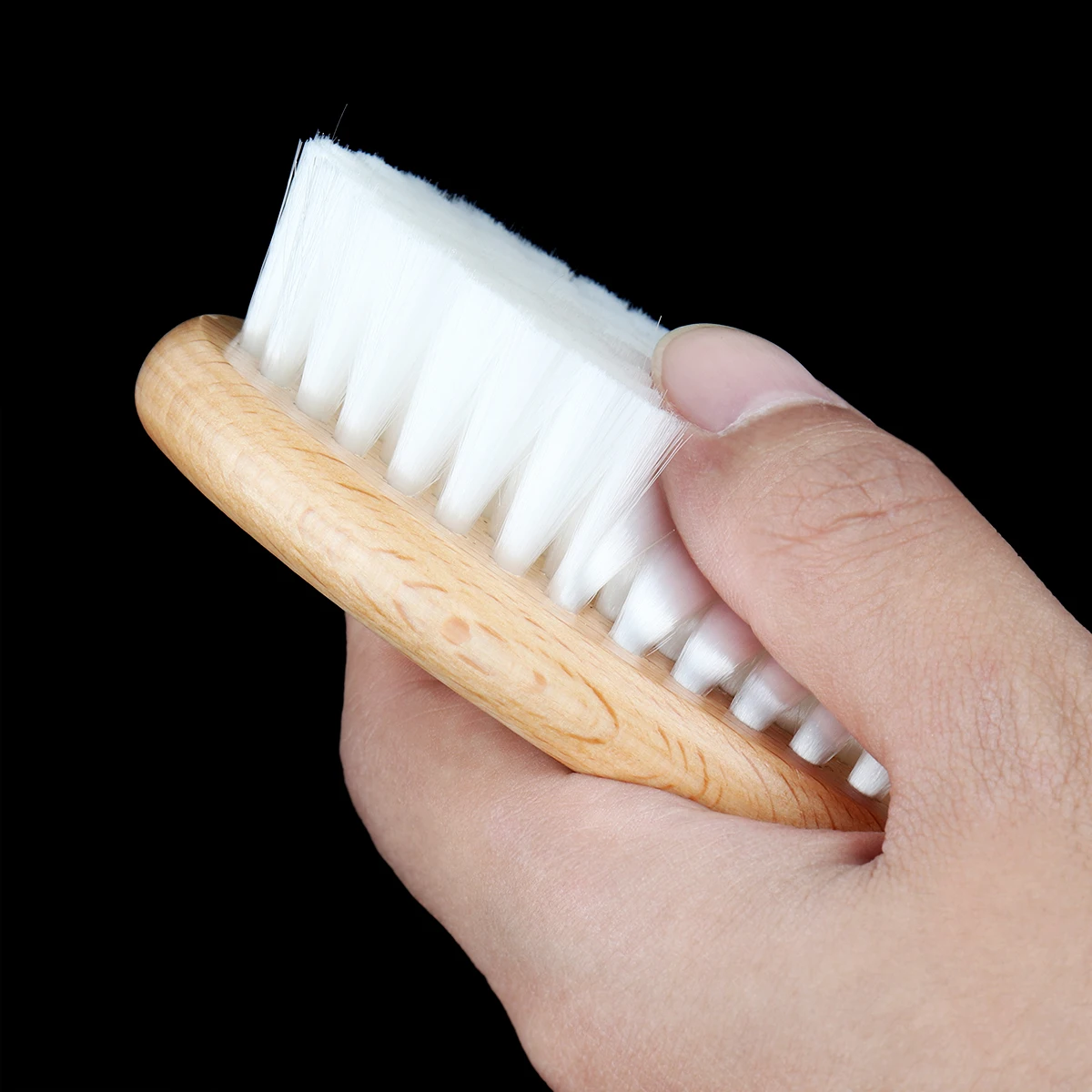 Щетка Парикмахерская с деревянной ручкой из мягкого волокна щетка для чистки шеи