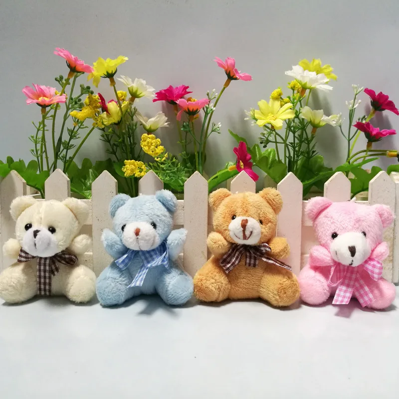 

Cute Plush pendant Bear Plush Toy Keychain bag Decorations Accessories Bow tie bear bear pendant wedding doll plush doll 5.5cm