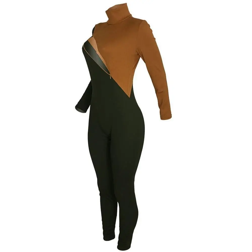 Женский комбинезон с длинным рукавом Adogirl Рождественский высоким воротником и