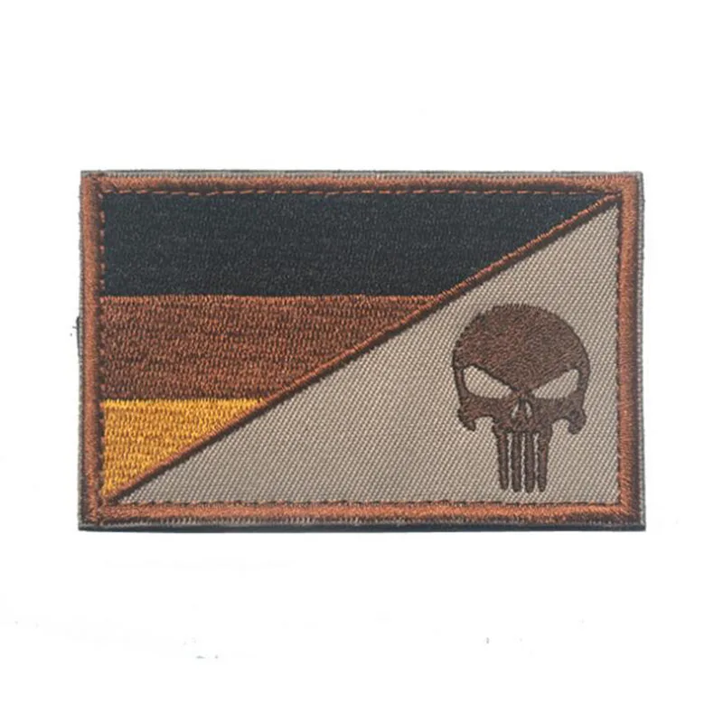 3d Новый/Винтажный Немецкий флаг + Спартанский (тканевая этикетка) с вышивкой