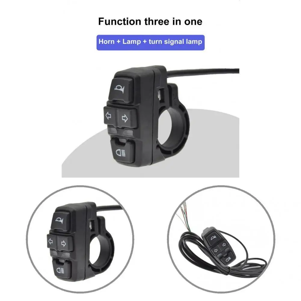 

Three-in-one Switch Useful Small Size Widely Applied for E-Bike Head Light Turn Switch Three-in-one Switch