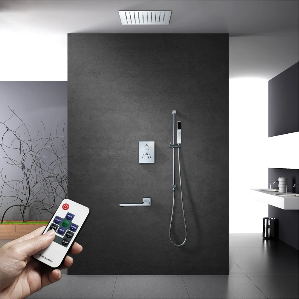 Современный смеситель для душа HIDEEP светодиодный насадка латунный