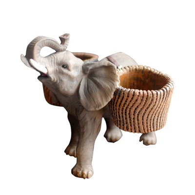 

Elephant Resin Small Decoration Bedroom Living Room Home Garden Office