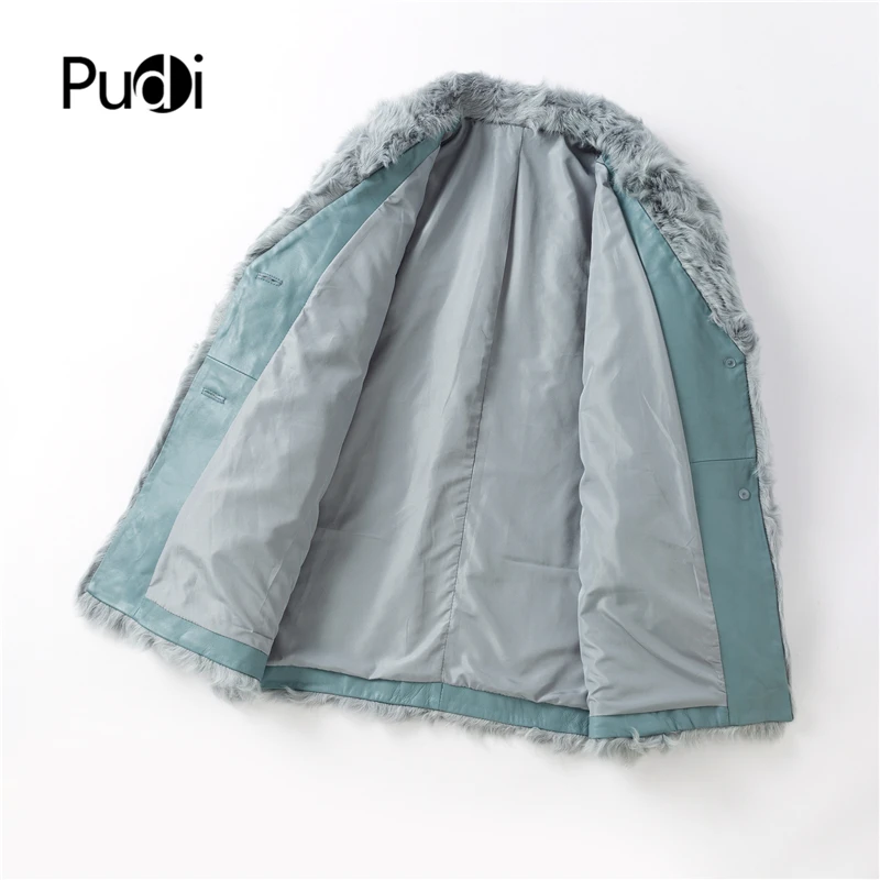 Куртка женская из натуральной овечьей кожи теплая для отдыха на зиму B401703 пальто