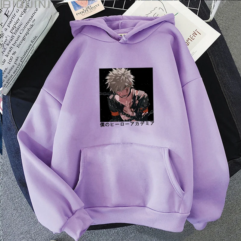 

Japanese Harajuku Cartoon My Hero Academia Man Tracksuit Printing Hoodies Sweatshirts Men Women Pullovers Tracksuit Fashion Tops