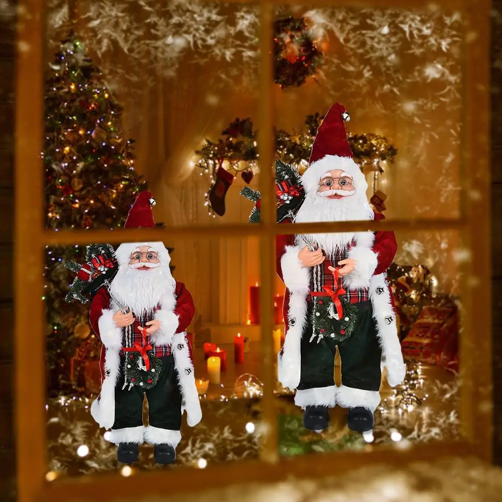 

Новые рождественские украшения 30/45 см, стоячая кукла Санта-Клауса, новогодний подарок, кукла, рождественские украшения для дома, торгового ц...