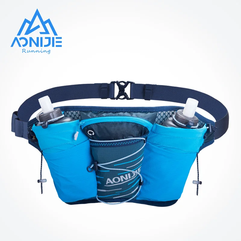 AONIJIE New W8104 Outdoor Sports Lightweight Waist Bag Belt Hydration Fanny Pack Double Water Tanks for Running Jogging Fitness