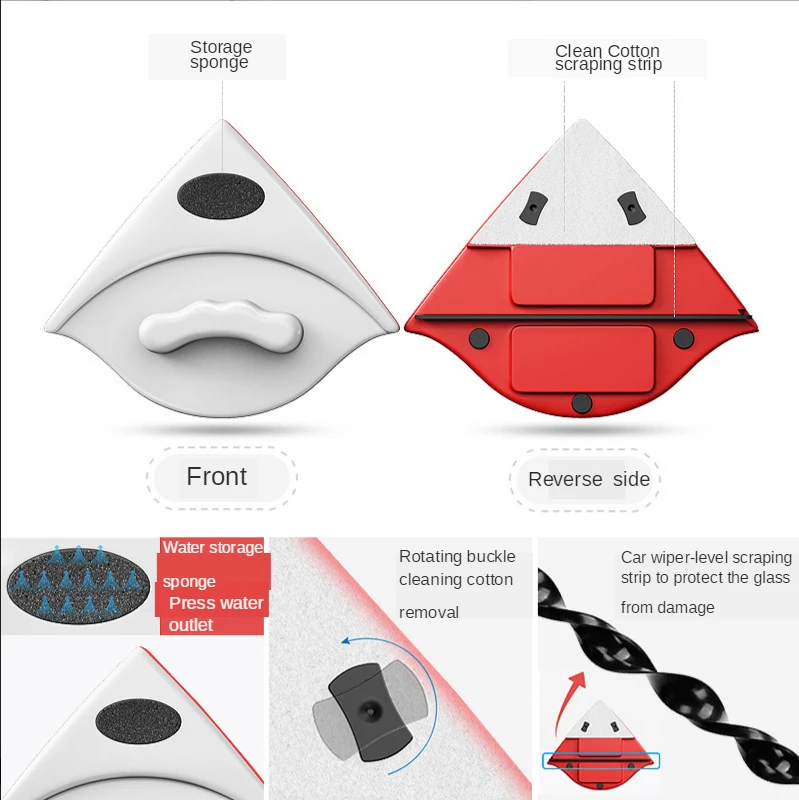 Магнитная щетка для мытья окон Стекло Чистящая Щетка инструмент окна протрите