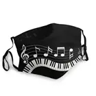 Большой палец с полным покрытием Нескользящие пианино Фэнтези уход за кожей лица маска модная в виде скрипичного ключа, маска для мужчин и женщин против пыли защитный респиратор муфельная печь