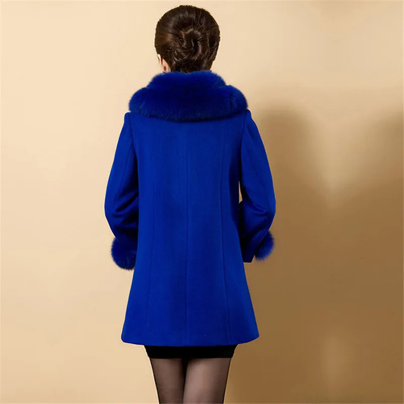 Женская зимняя верхняя одежда 2021 искусственное шерстяное пальто модные