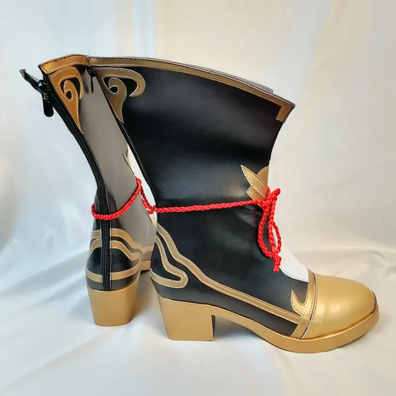 

Game Genshin Impact Xiangling Cosplay Shoes Boots Halloween Carnival Cosplay Costume Accessories
