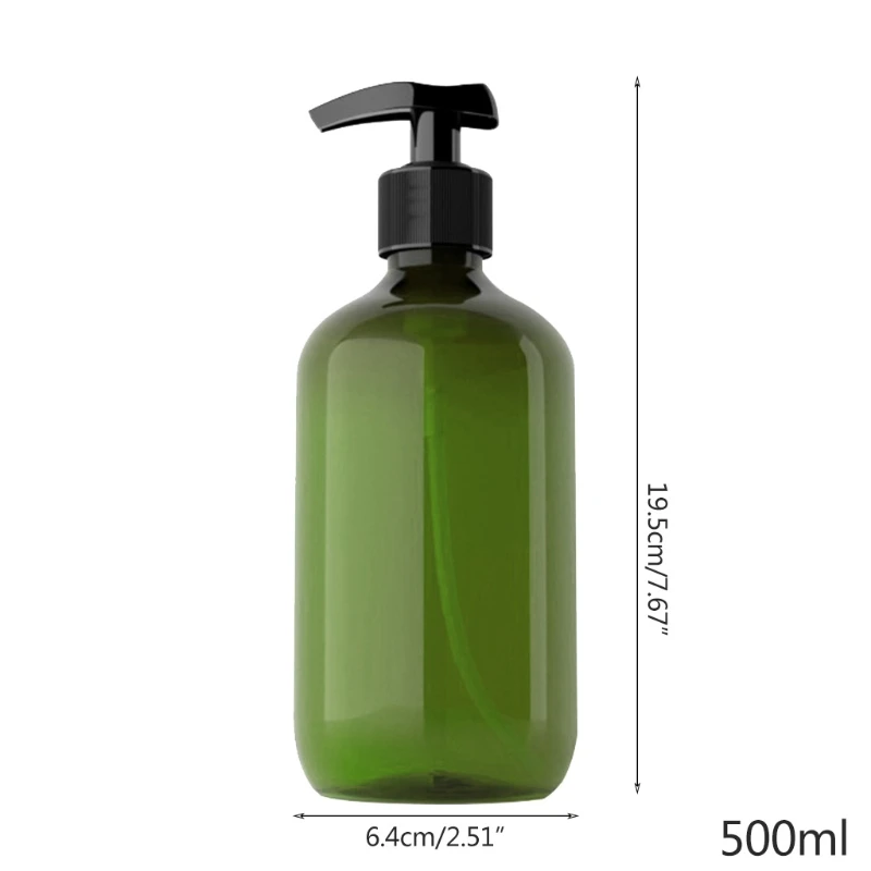

4pcs 500ml Empty Pump Bottle Dispenser Empty Refillable Body Soap Bottles for Shampoo and Conditioner Bathroom Kitchen