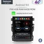 Автомобильный DVD-плеер Carplay Tesla, PX6, DSP, IPS, Android 9,0, 4G + 64 ГБ, LTE, Bluetooth 5,0, Wi-Fi, GPS-радио для Chevrolet Malibu 2010-2014