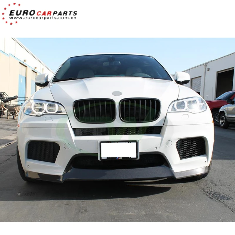 Передняя губка X6M подходит для E71 X6 M style 2009 2013year to V carbon fiber передний спойлер | Отзывы и видеообзор