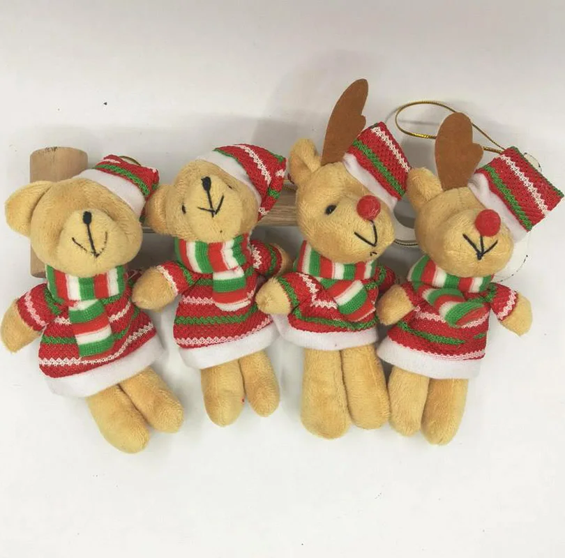 25 шт./лот мини Медвежата на шарнирах плюша Toys13cm милые плюшевые мишки цепи кулоны