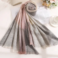pure wool scarf women winter shawls and wraps for ladies 100 wool scarves autumn stole large soft foulard femme 200x70cm
