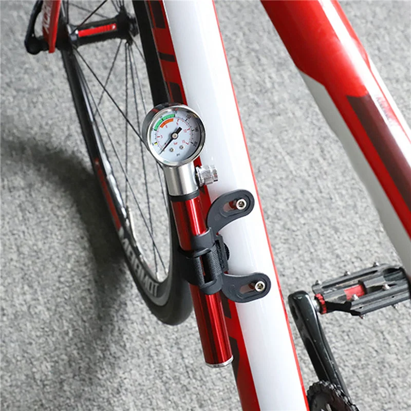

210PSI Mini Bike Pump Cycling Inflator Valve Hose Pumps Bicycle Accessories Portable Schrader Valve Needle Hose