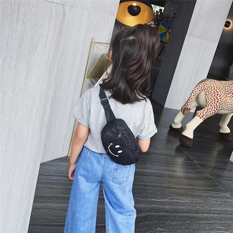 Детские забавные поясные сумки Маленькая нейлоновая нагрудная Сумочка с