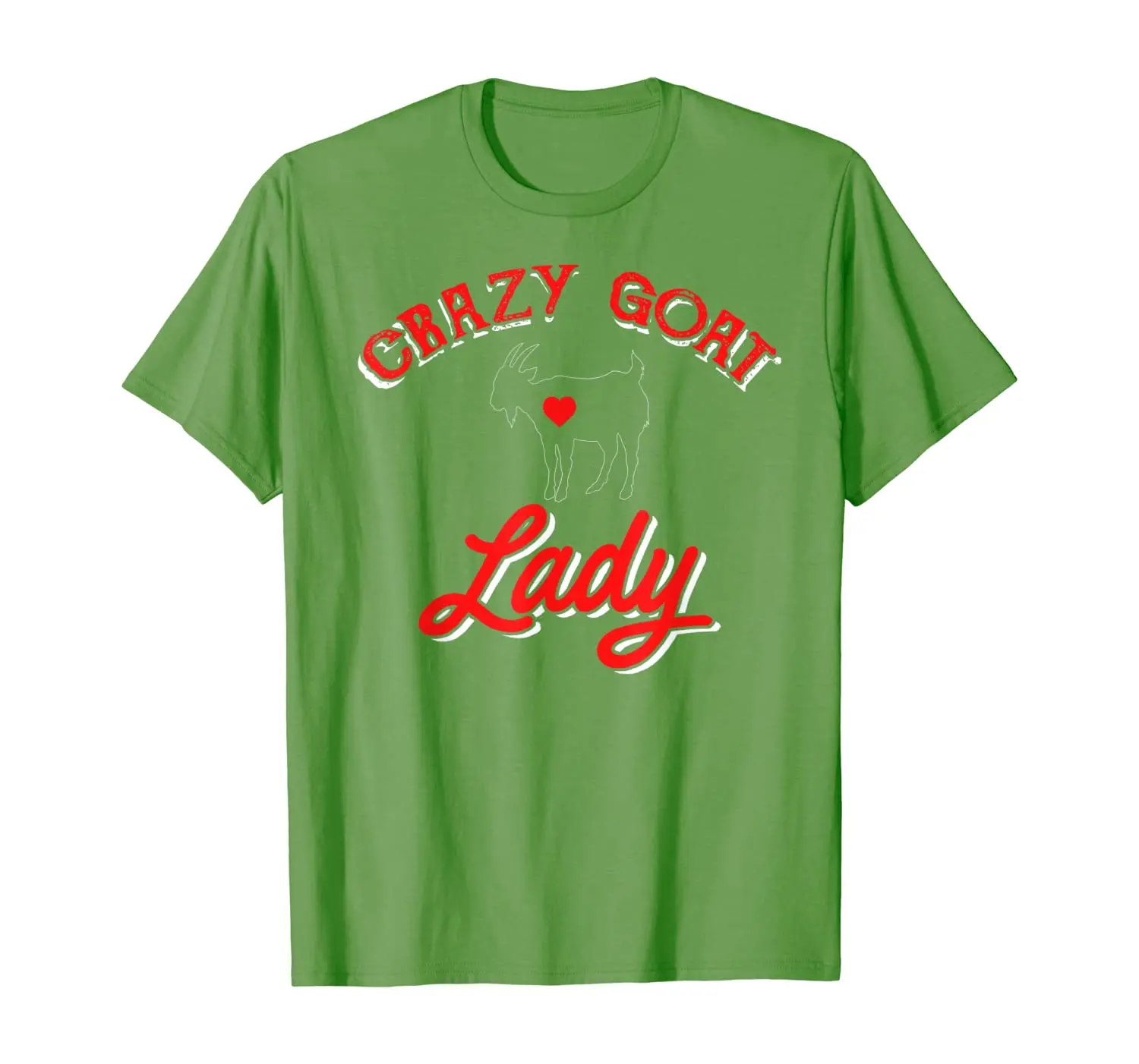 

Crazy Goat Lady Love Goat Graphic Funny Goat Farmer T Shirt