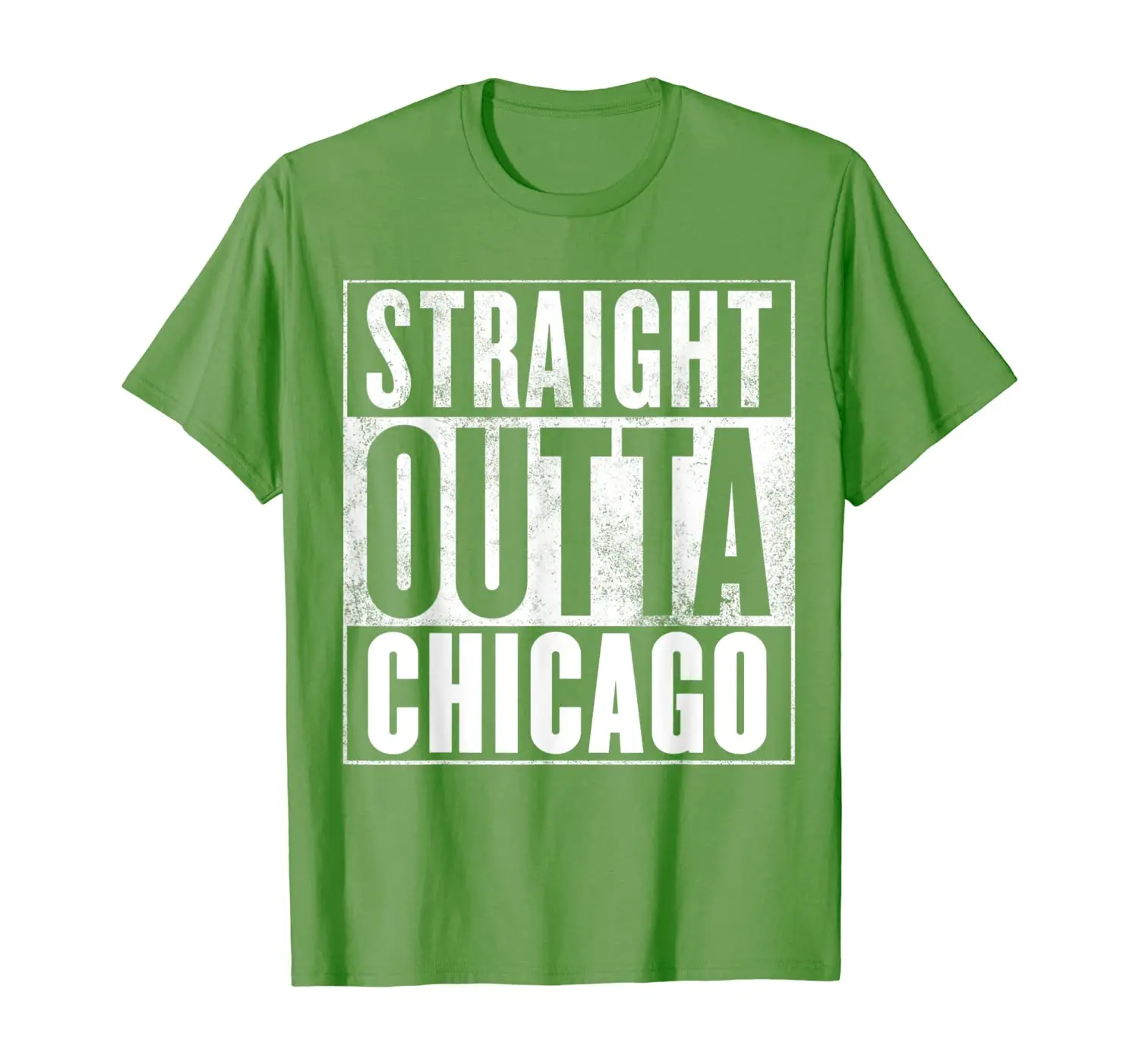 

Funny Chicago T-Shirt - Straight Outta Chicago Shirt