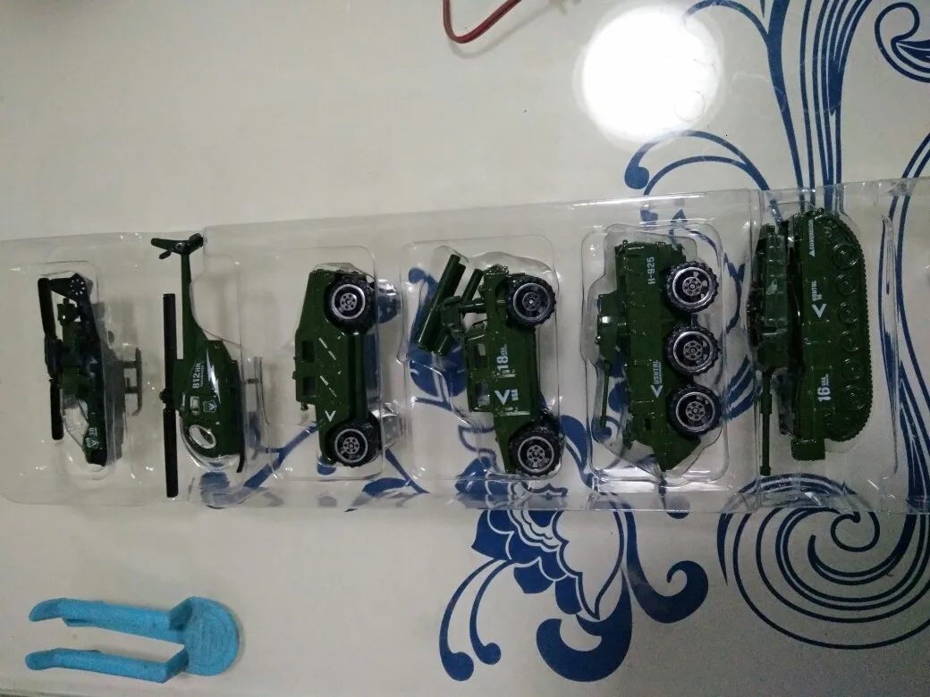 HO1: 87 6 шт масштабная модель грузовика с зеленым цветом