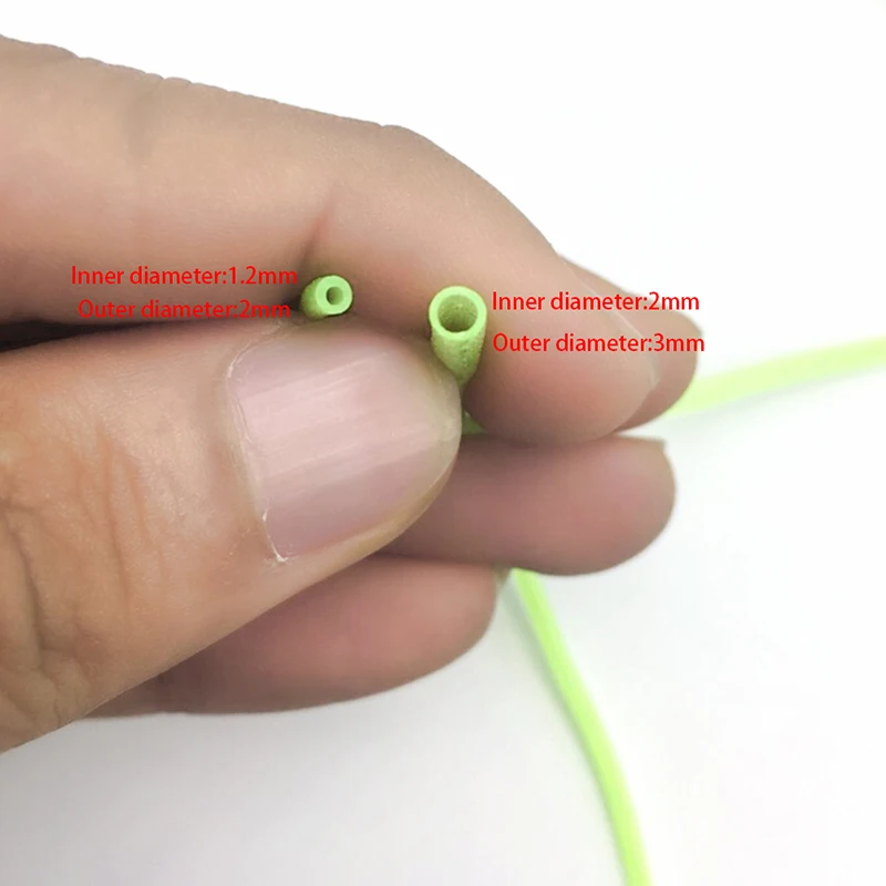 

20pcs 2mm/3mm*12cm fly tying riging tube PVC lumo tubblings Fishing Material Luminous Tube for sea fishing tackle diy
