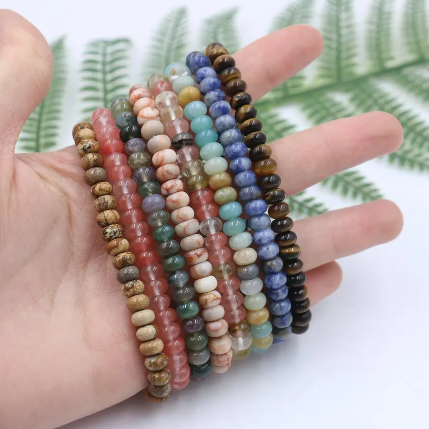 Новое поступление женский Браслет Амазонит Abacus браслеты из натурального камня