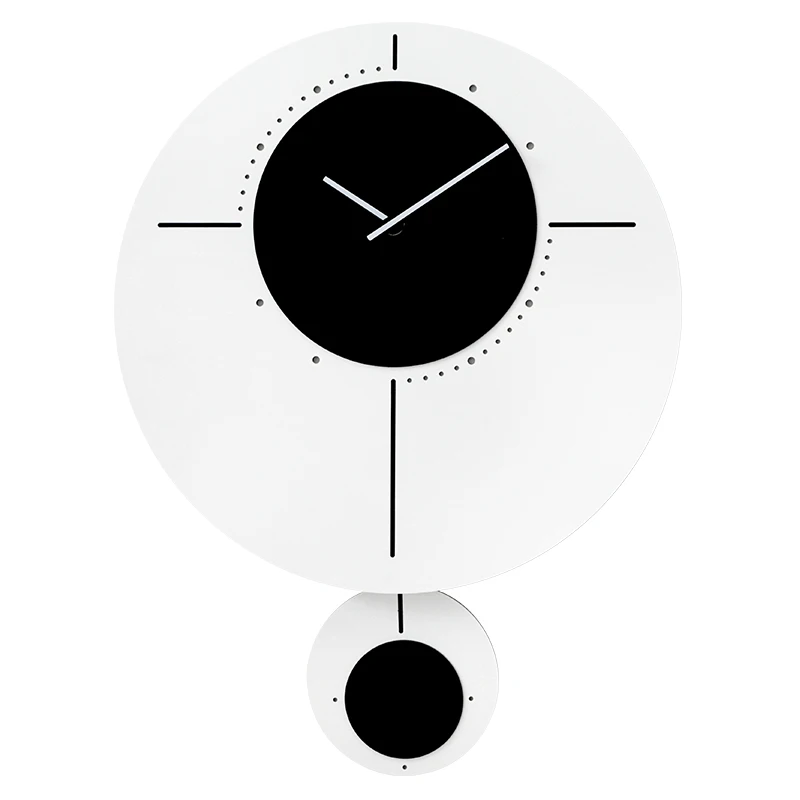 

Fun Needle Wall Clock Automatic Black And White Creative Digital Wall Clock Modern Design Large Horloge Room Decoration BW50WC