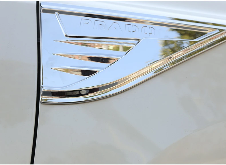 Для Toyota Land Cruiser Prado 150 аксессуар для автомобиля переднее крыло двигателя боковое вентиляционное отверстие крышка отделка акула жабры наклейка для вентиляционного отверстия