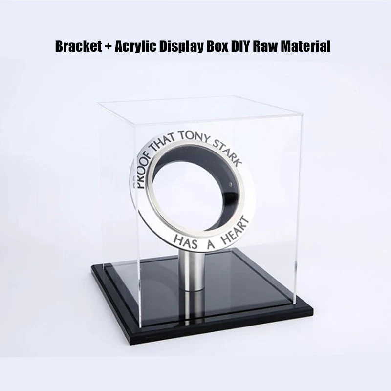 Acrylic unassembled Светодиодный светильник Endgame DIY cool 1:1 масштаб Железный человек Arc реактор поколение светящихся Железный человек Сердце Модель фигурка игрушка - Цвет: Acrylic unassembled