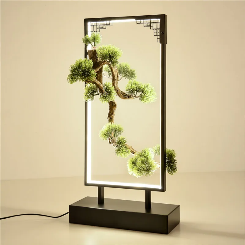 OUFULA настольная лампа из смолы современная офисная креативная декоративная