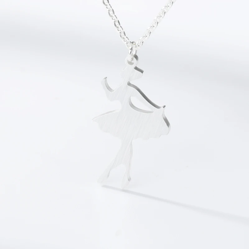 Трендовая балерина для девочек подвеска фигурного катания ожерелье женщин