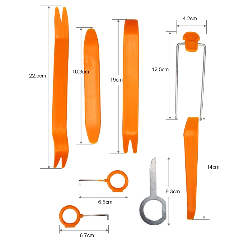 4/12pcs Car Radio Door Panel Audio Removal Open Pry Tool for Mitsubishi Airtrek ASX Delica D5 Endeavor Montero Outlander 2 3 XL |