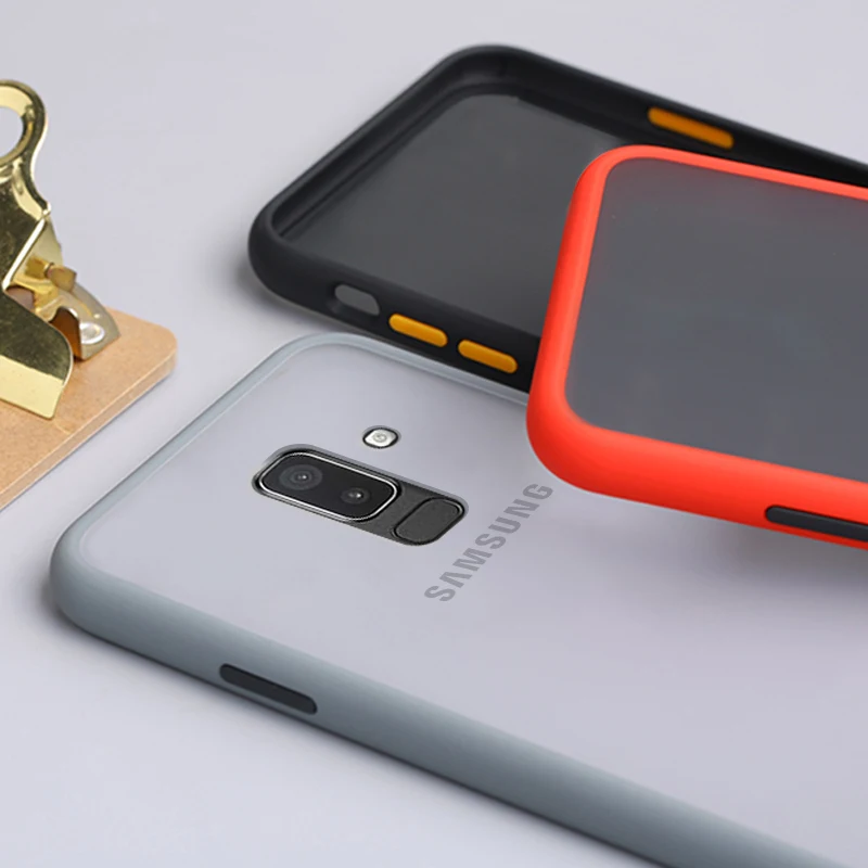 

Hard PC Protective Bumper Case For Samsung Galaxy J8 2018 Translucent Matte Back Cover For Samsung J2 J4 J5 J6 J7 M30 M20 M40