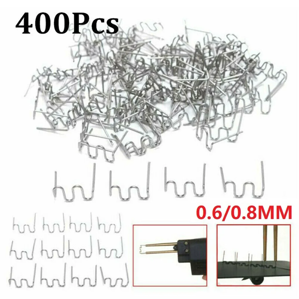 

High quality Pre-cut Wave Staples Durable 400Pcs Stainless Steel 0.6/0.8mm