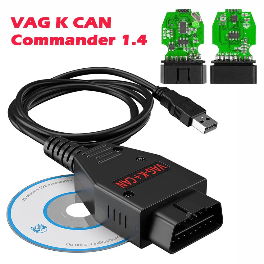 Сканер VAG K CAN Commander 1 4 FTDI чип PIC18F25K80 OBD2 USB кабель диагностический инструмент для