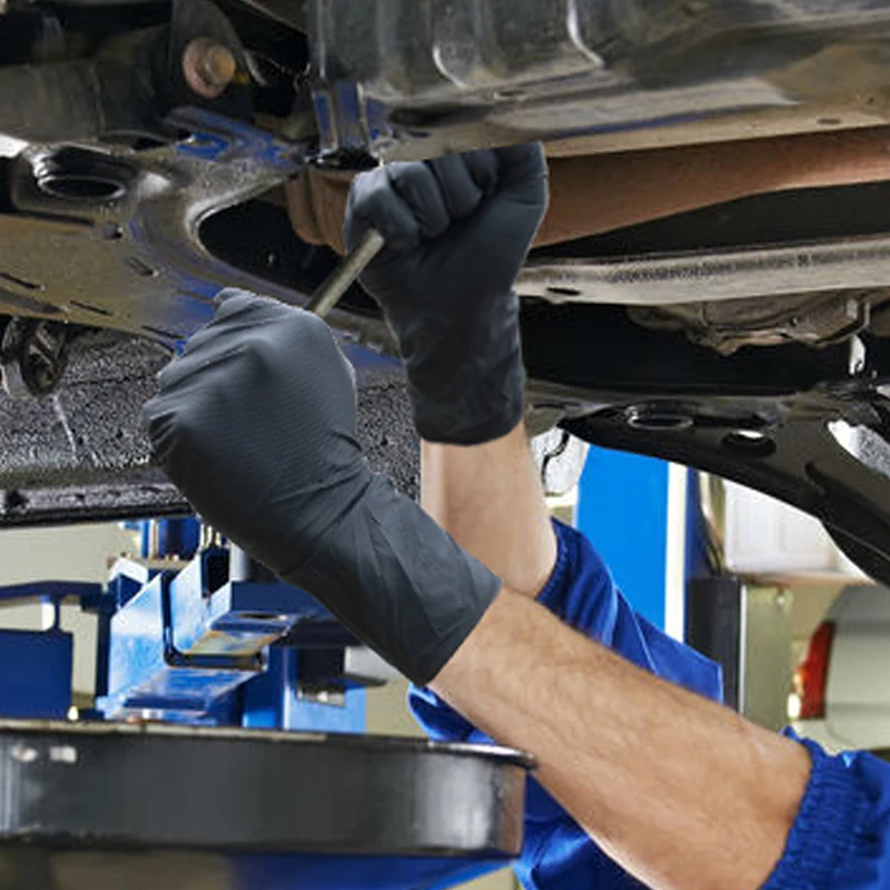 Перчатки Нитриловые синтетические водонепроницаемые 50 шт. | Безопасность и