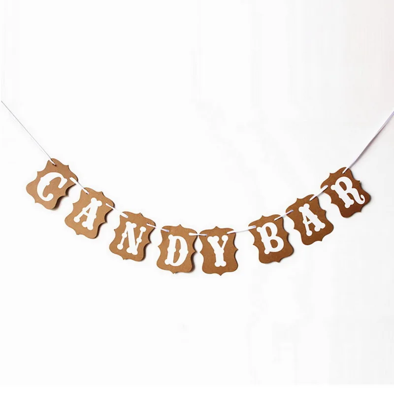 DIY конфеты бар овсянка баннер для Винтаж Свадьба Ребенок душ День рождения