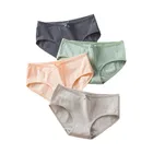 3 шт.лот, женские хлопковые дышащие сексуальные трусы-брифы, трусики для девочек, повседневные трусы, нижнее белье, Calcinhas, милые трусики с бантом L-XXL