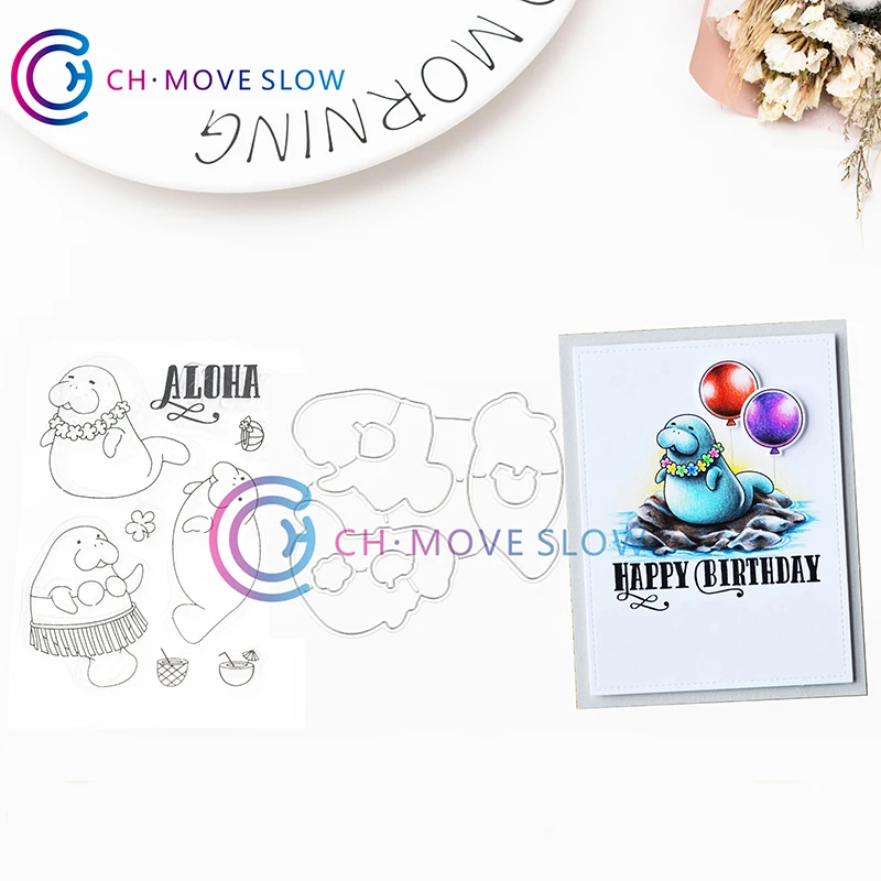 CH Manatees металлические штампы трафареты для DIY скрапбукинга/фотоальбома
