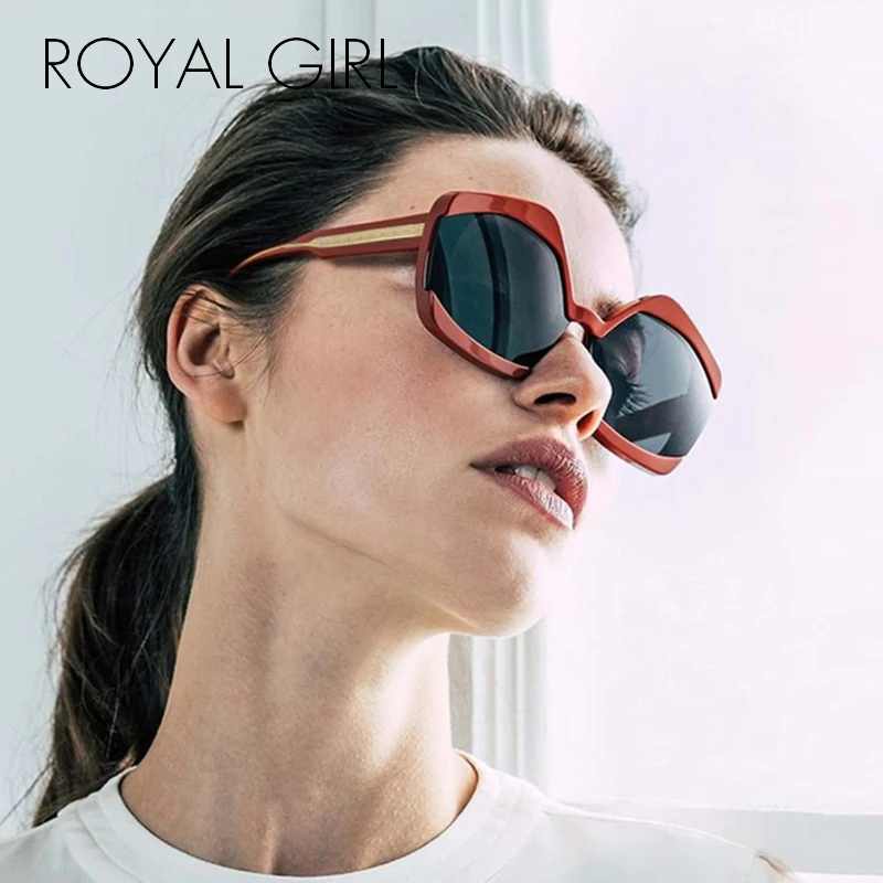 Женские нестандартные солнцезащитные очки ROYAL GIRL 2020 Viantage PC + CP Frame градиентные